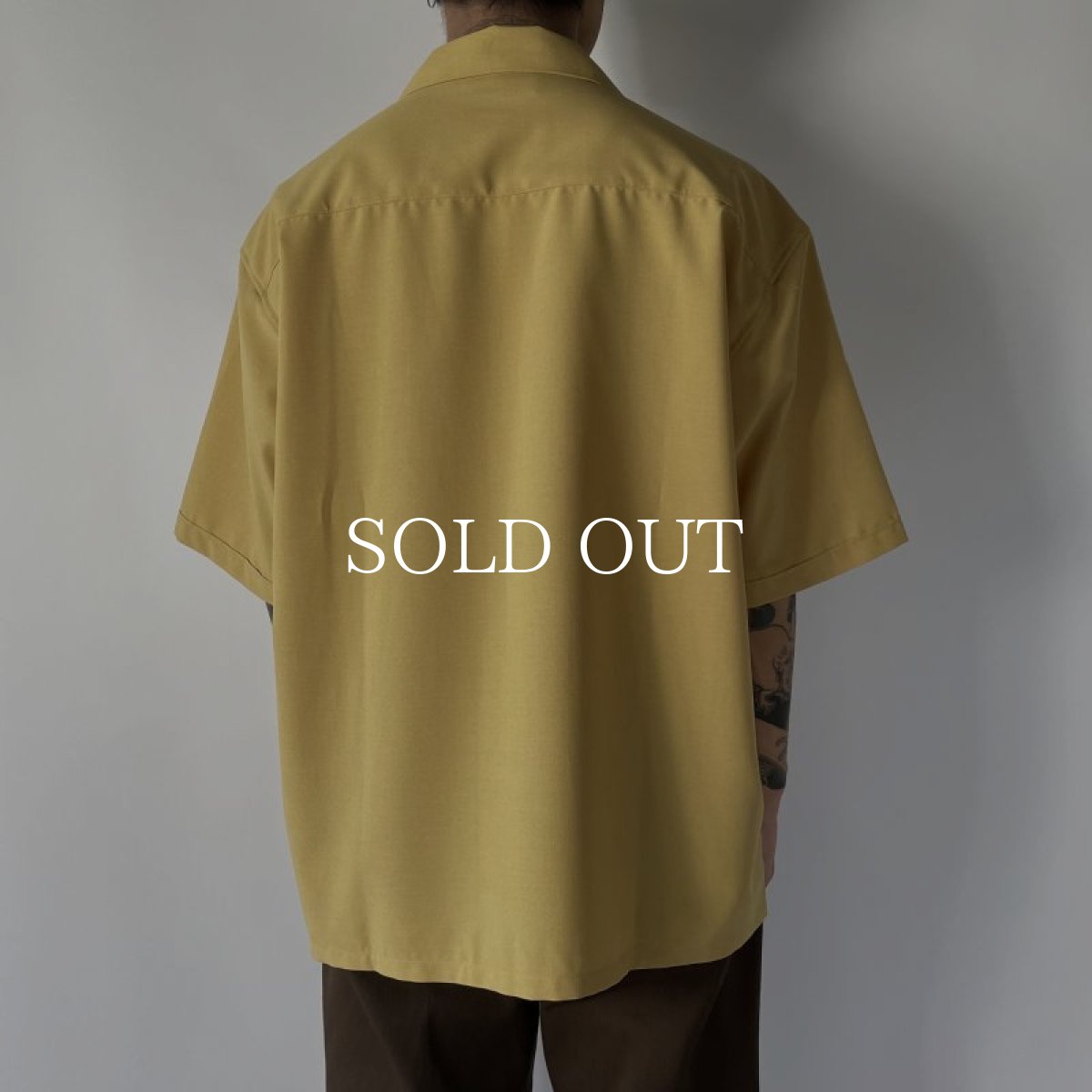 画像8: RADIALL  KI-KI-OPEN COLLARED SHIRT S/S (Mustard) (8)