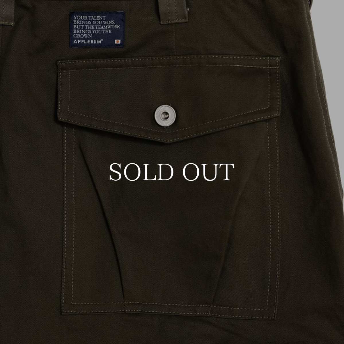 画像8: APPLEBUM  Big Cargo Short Pants (Olive) (8)