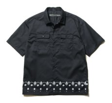 画像1: Back Channel  WORK HALF SLEEVE SHIRT (BLACK) (1)