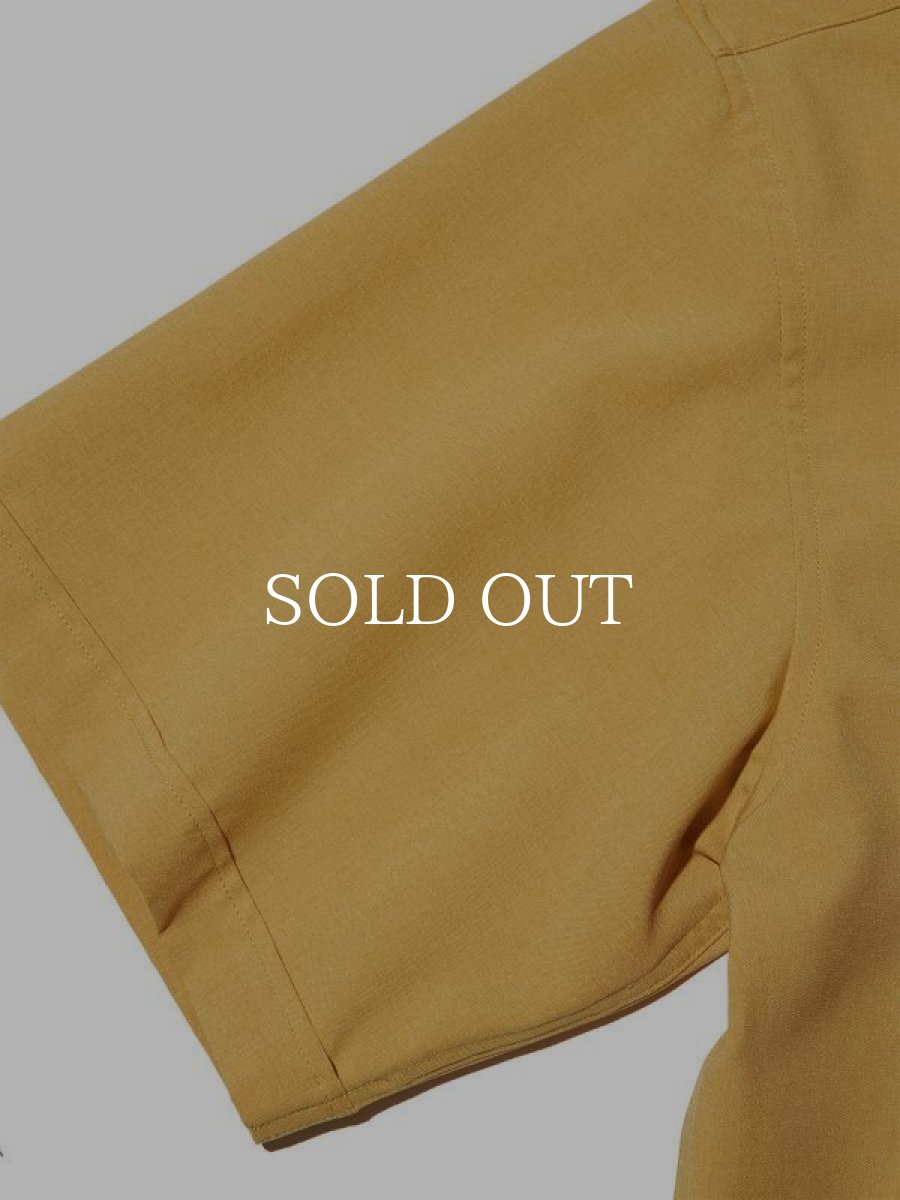 画像4: RADIALL  KI-KI-OPEN COLLARED SHIRT S/S (Mustard) (4)
