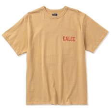 画像1: CALEE  ×MIHO MURAKAMI Binder neck CL butterfly logo vintage t-shirt (Beige) (1)