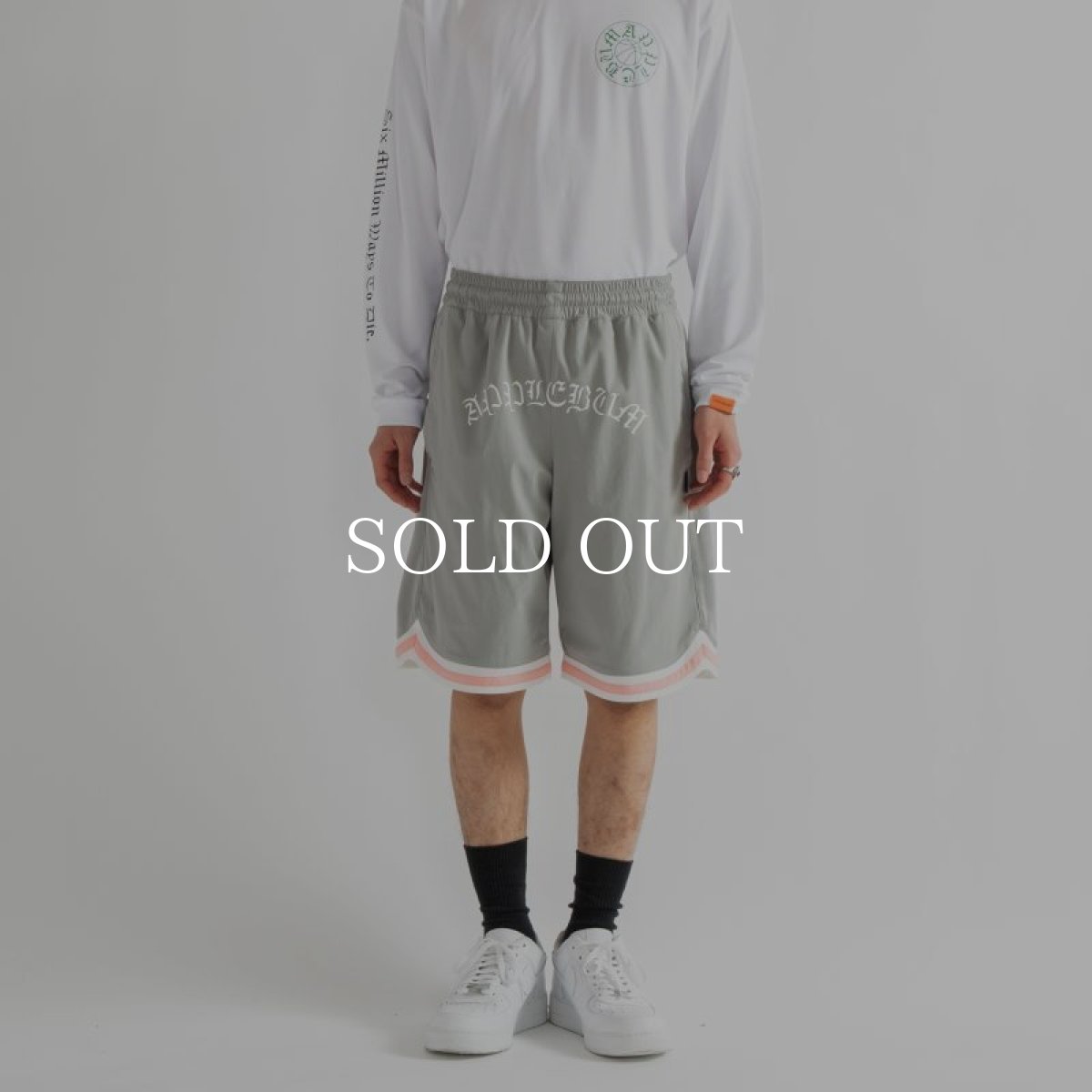 画像2: APPLEBUM  Elite Performance Basketball Shorts "G" (Gray) (2)