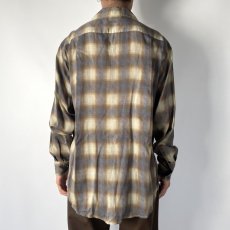 画像9: MINEDENIM  Drape Denim Ombre Check Loose Work SH (YPT) (9)