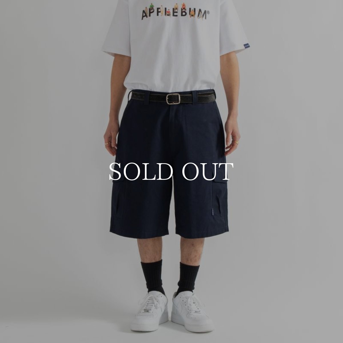 画像2: APPLEBUM  Big Cargo Short Pants (Navy) (2)