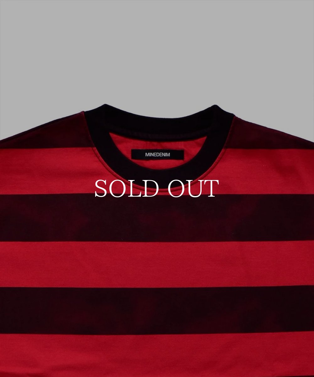 画像3: MINEDENIM  Hazy Bold Border T-SH (RPT) (3)