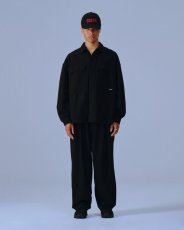 画像2: COOTIE   Silk Nep 2 Tuck Easy Trousers (Black) (2)