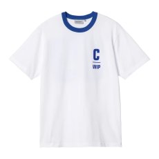 画像1: CARHARTT WIP  S/S RINGER T-SHIRT (White / Lazurite) (1)