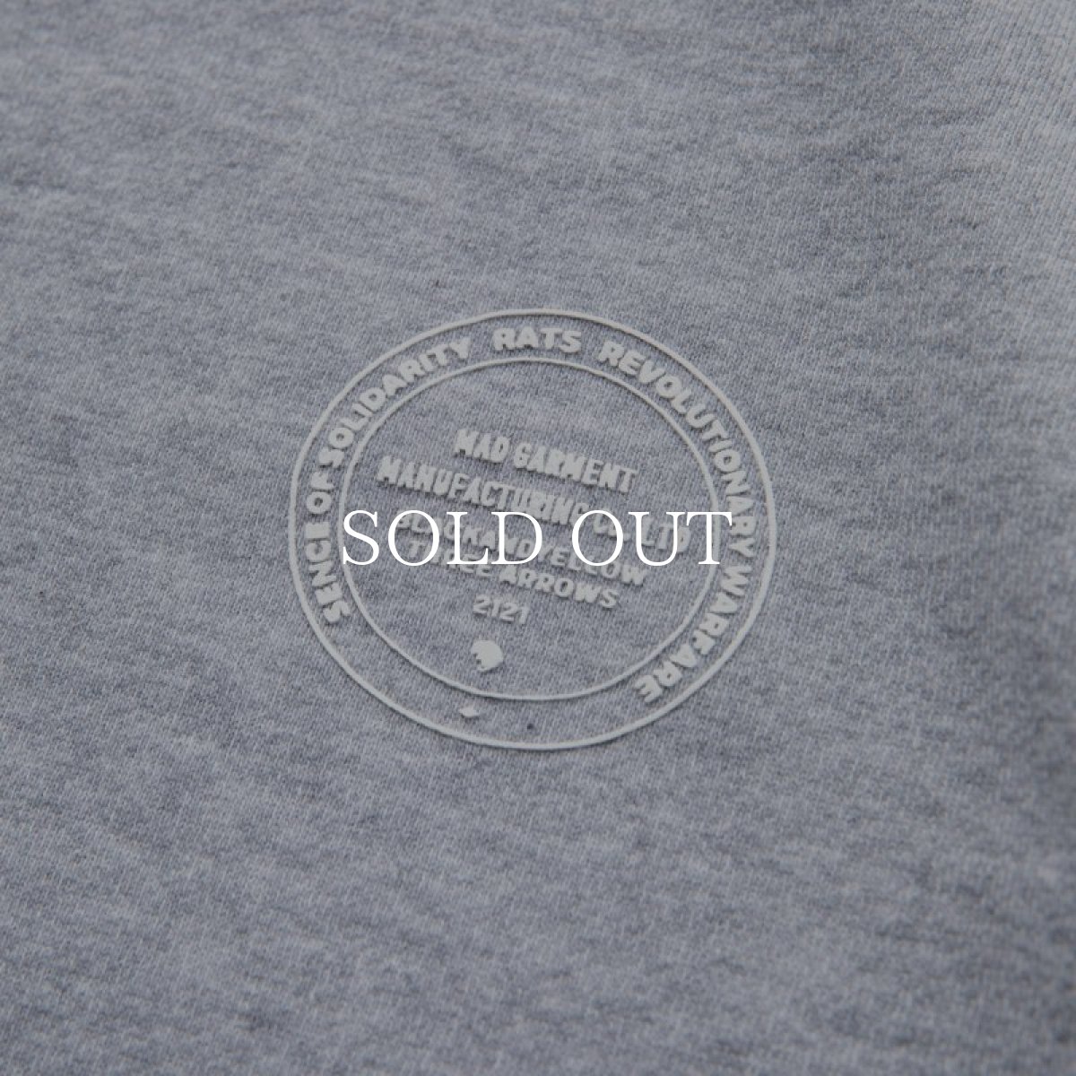 画像4: RATS  CUT OFF CREW NECK SWEAT (GRAY) (4)