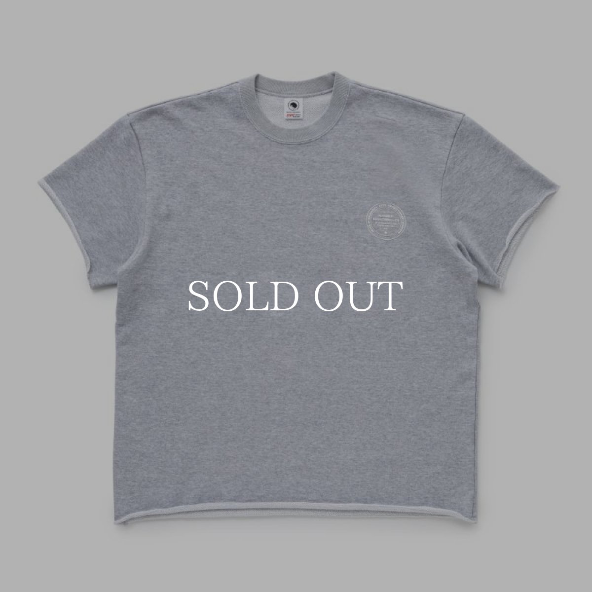 画像1: RATS  CUT OFF CREW NECK SWEAT (GRAY) (1)