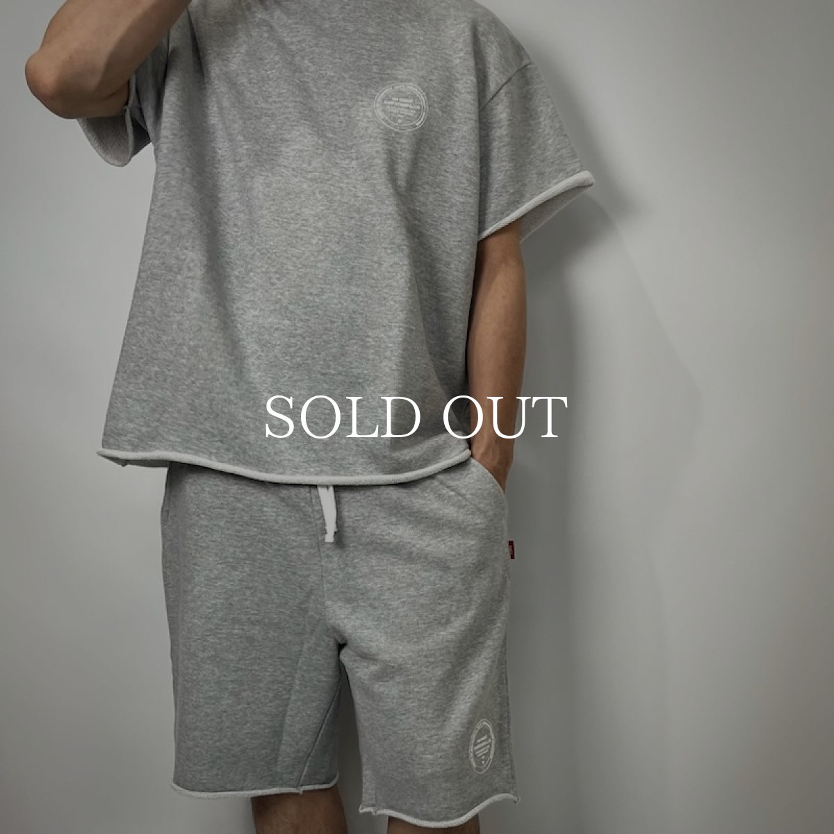 画像8: RATS  CUT OFF SWEAT SHORTS (GRAY) (8)