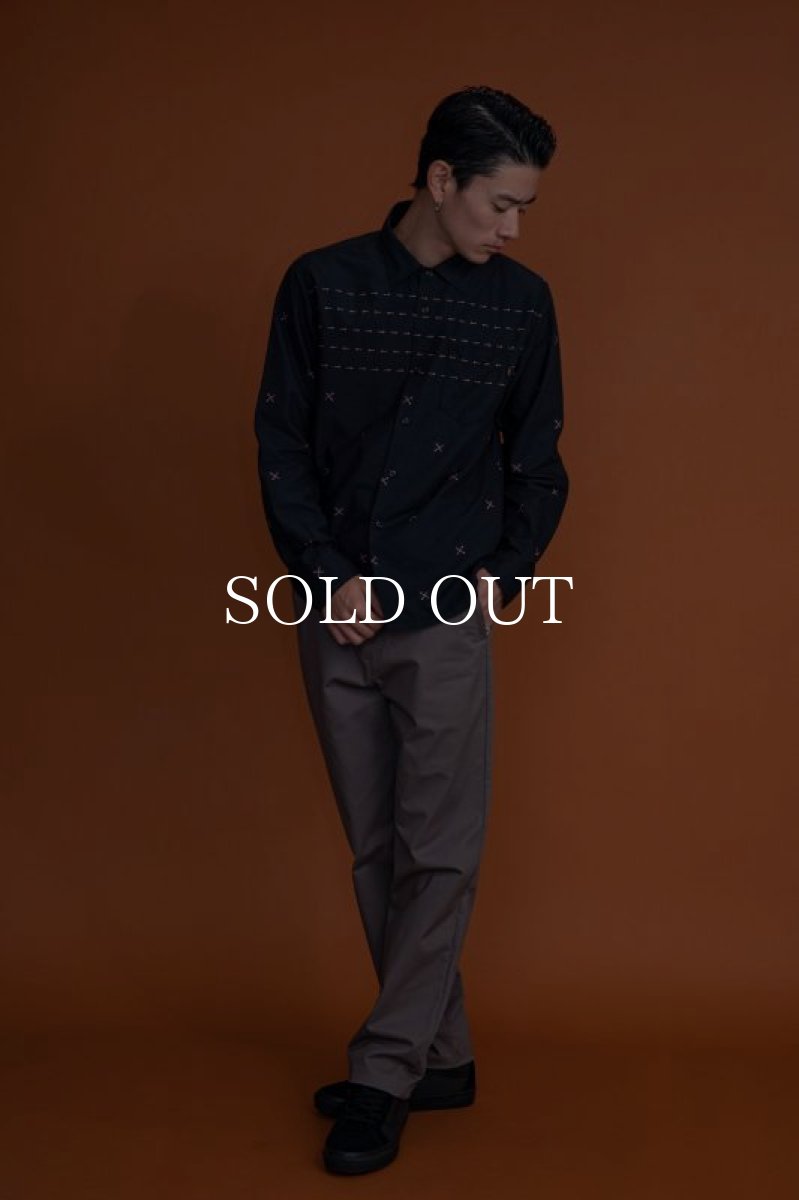 画像8: RATS  ARROW CROSS SHIRT (BLACK) (8)