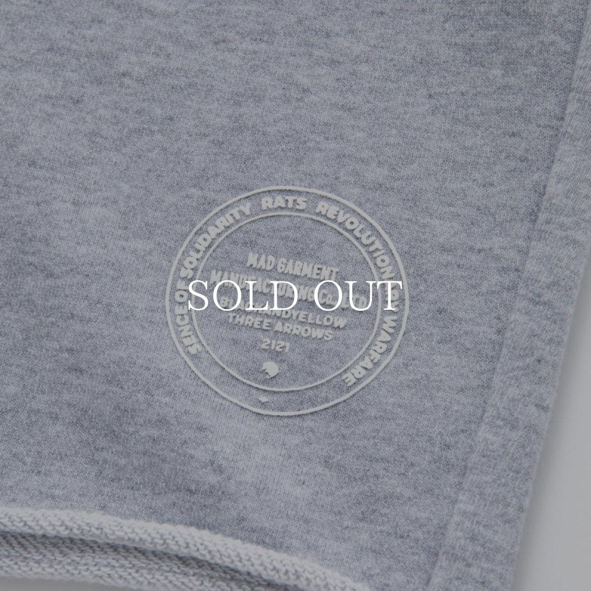 画像3: RATS  CUT OFF SWEAT SHORTS (GRAY) (3)