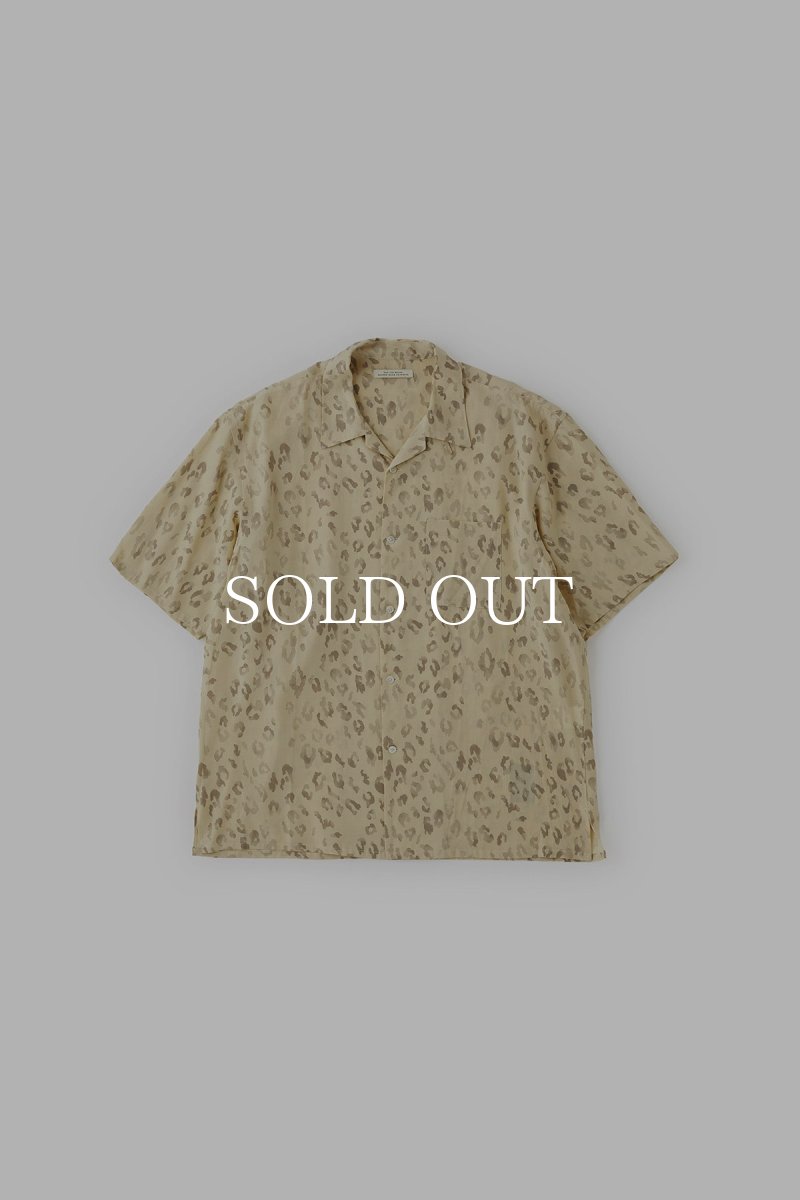 画像1: OLD JOE   ORIGINAL PRINTED OPEN COLLAR SHIRTS (LEOPARD) Short-sleeve (CITRINE) (1)