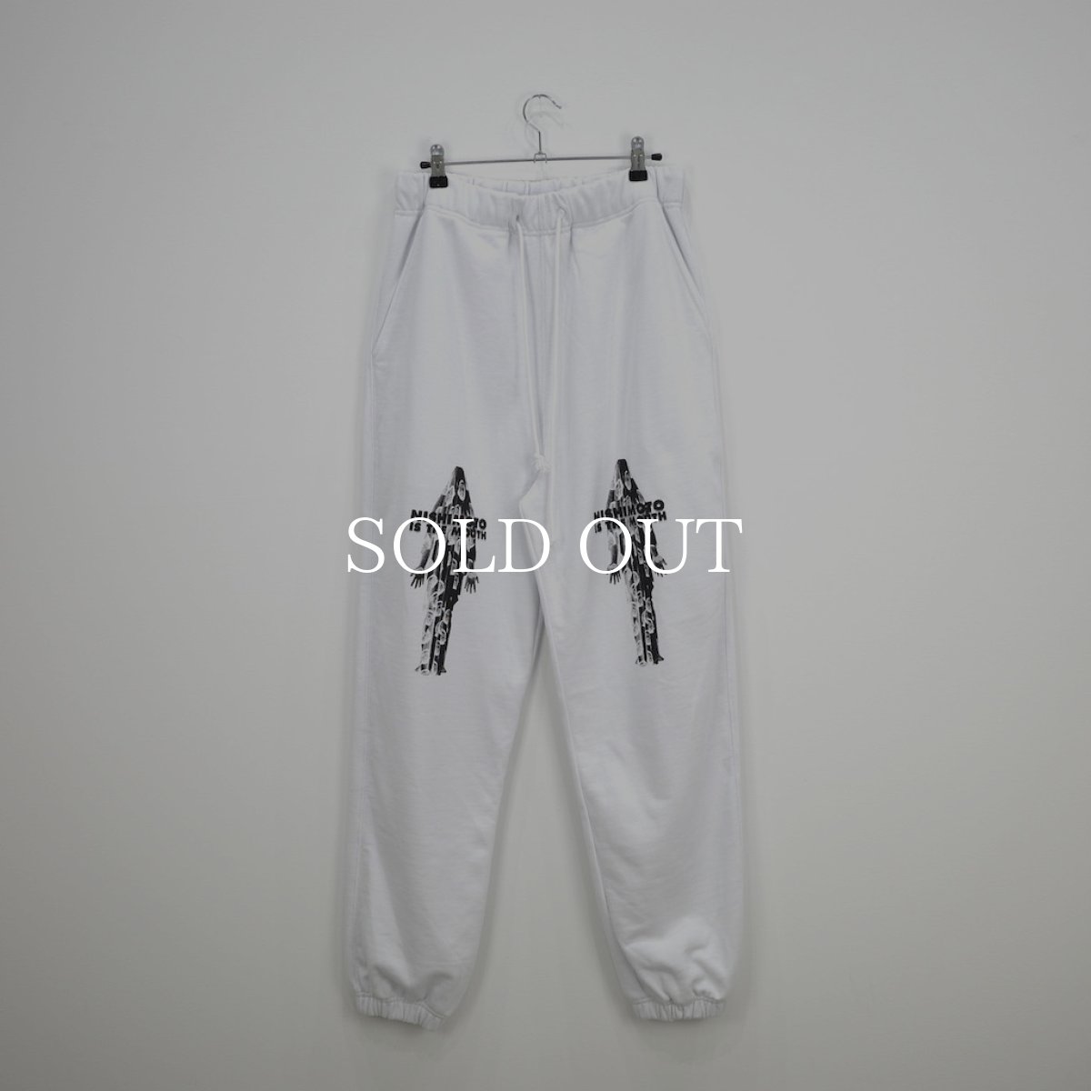 画像1: NISHIMOTO IS THE MOUTH   BELIEVER MN  SWEAT PANTS (WHITE) (1)