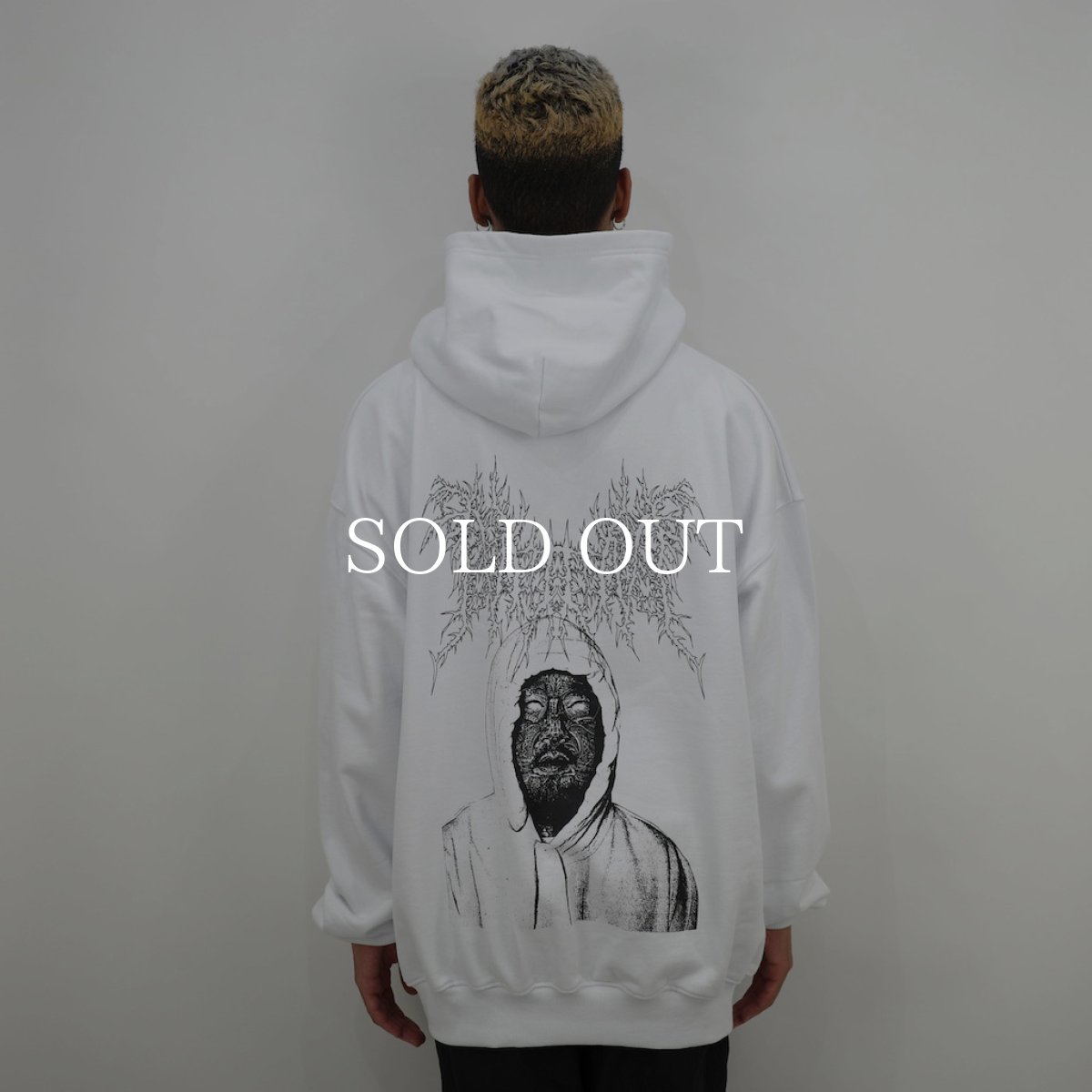 画像4: NISHIMOTO IS THE MOUTH   METAL COLLAGE SWEAT HOODIE (WHITE) (4)