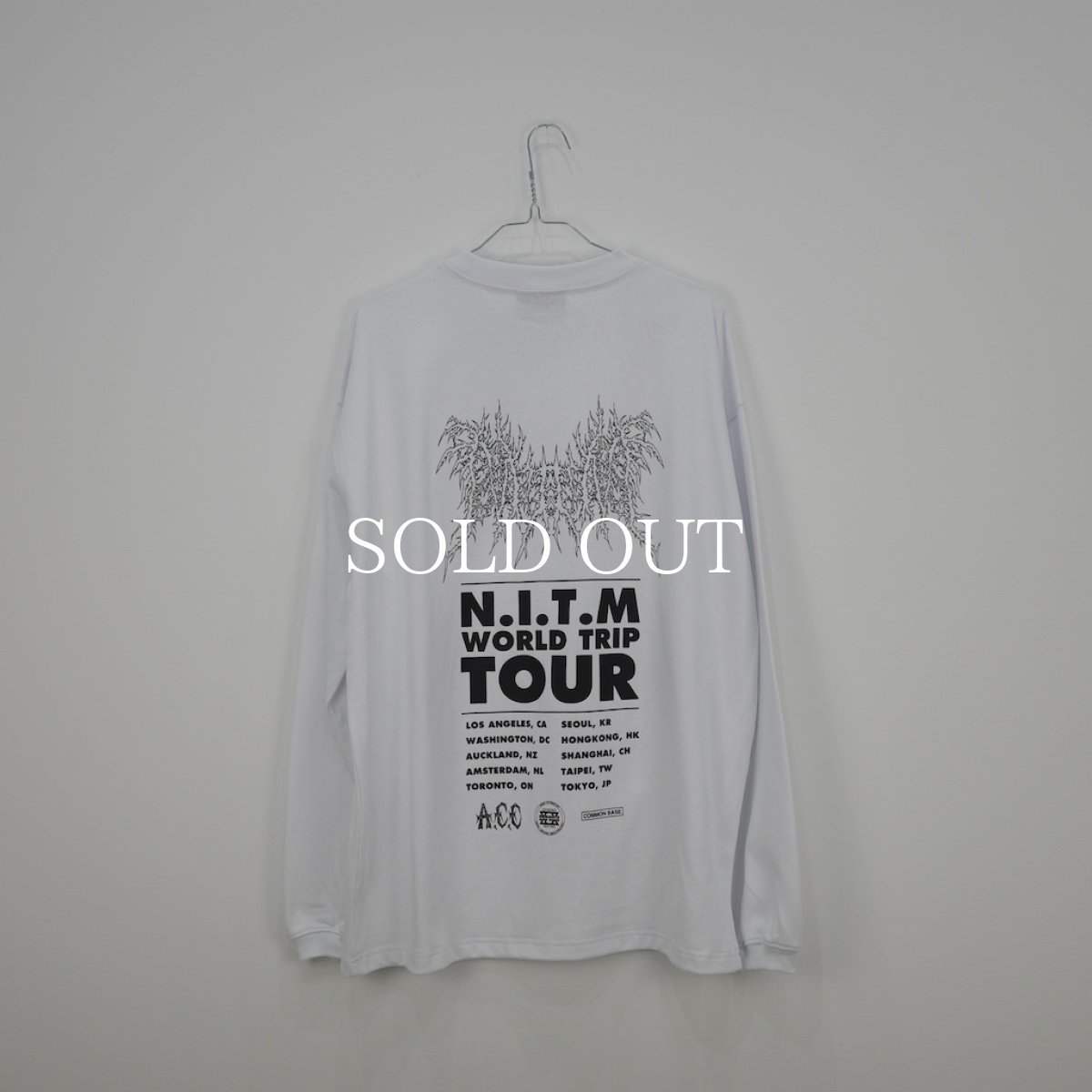 画像2: NISHIMOTO IS THE MOUTH   METAL TOUR L/S TEE (WHITE) (2)