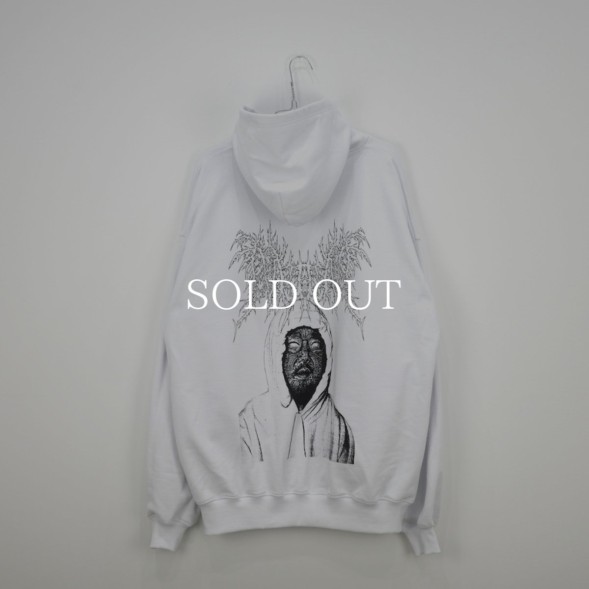 画像2: NISHIMOTO IS THE MOUTH   METAL COLLAGE SWEAT HOODIE (WHITE) (2)