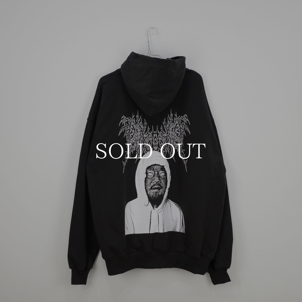 画像2: NISHIMOTO IS THE MOUTH   METAL COLLAGE SWEAT HOODIE (BLACK) (2)