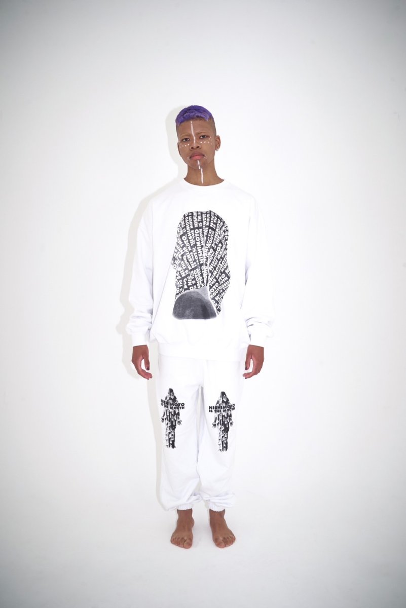 画像3: NISHIMOTO IS THE MOUTH   BELIEVER MN  SWEAT PANTS (WHITE) (3)