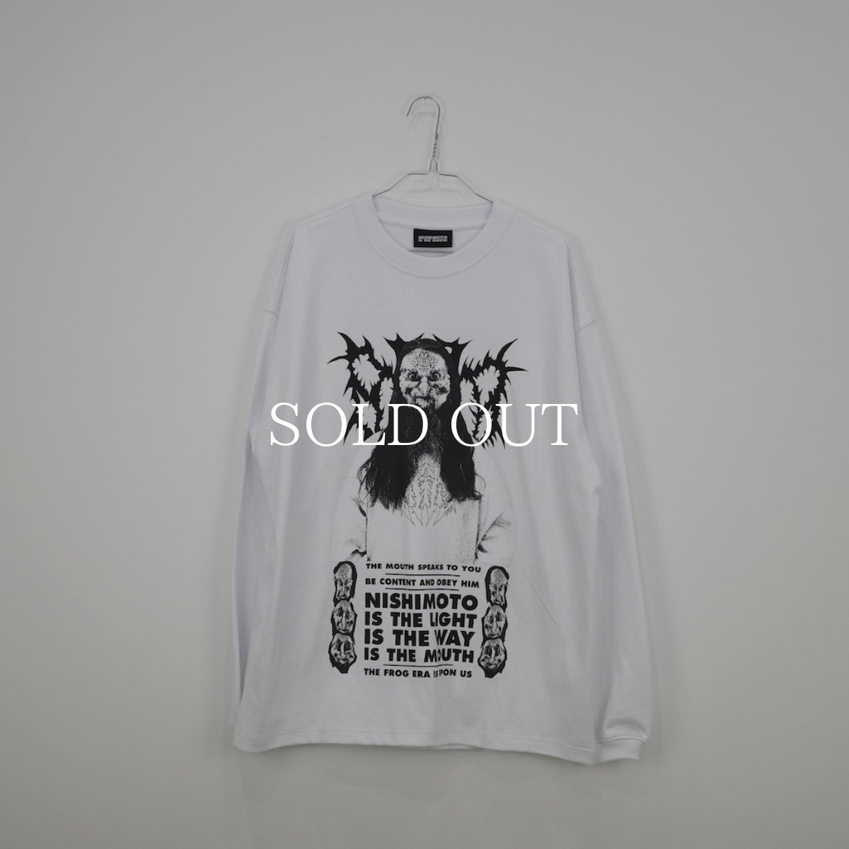 画像1: NISHIMOTO IS THE MOUTH   METAL TOUR L/S TEE (WHITE) (1)