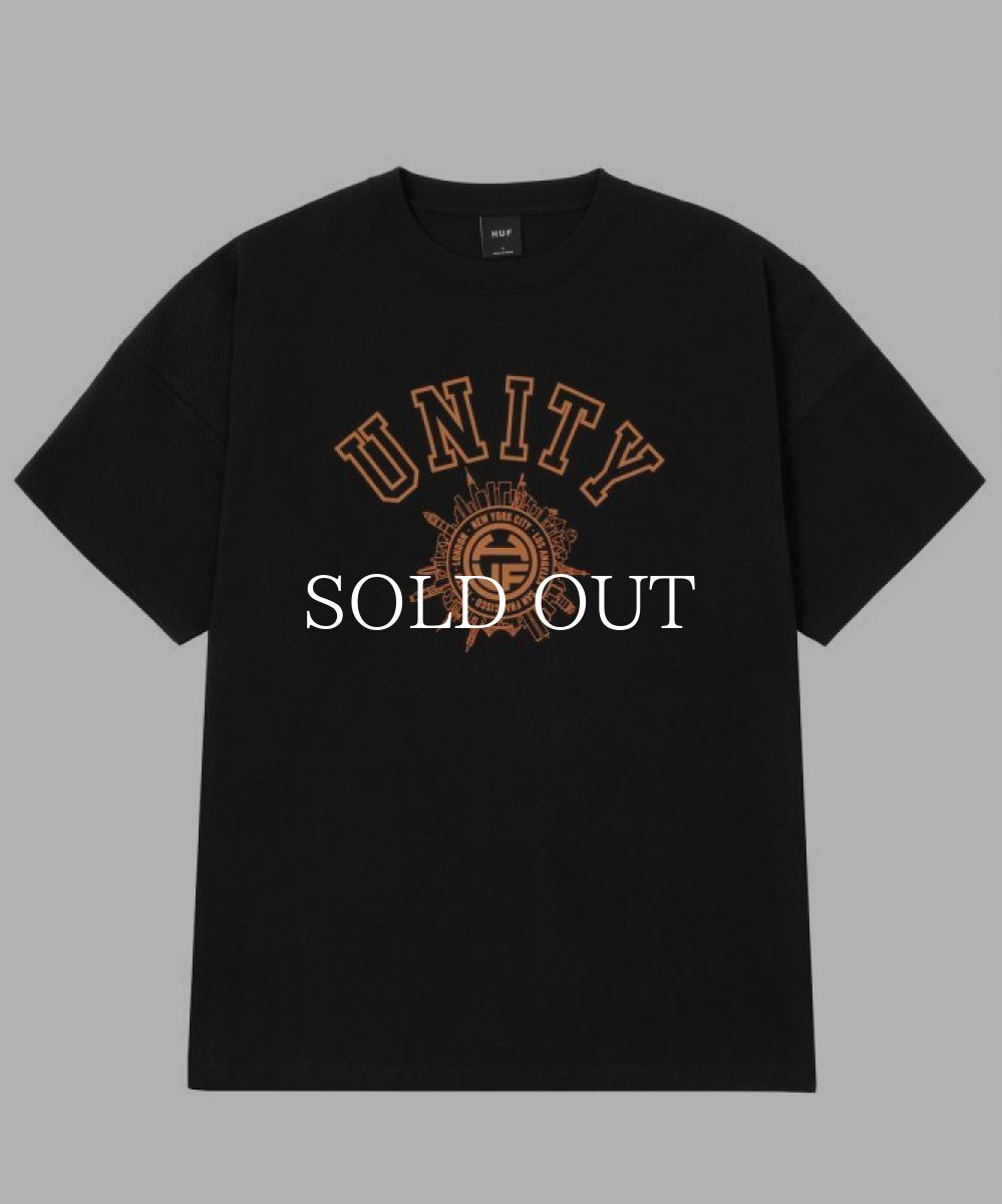 画像1: HUF  INTERNATIONALLY KNOWN FOOTBALL CREW (BLACK) (1)