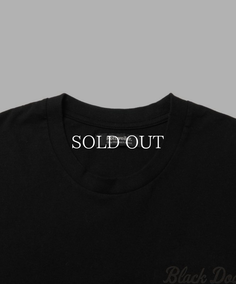 画像2: ROTTWEILER  THREE LINE CUTOFF TEE (BLACK) (2)