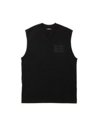 画像1: ROTTWEILER  THREE LINE CUTOFF TEE (BLACK) (1)