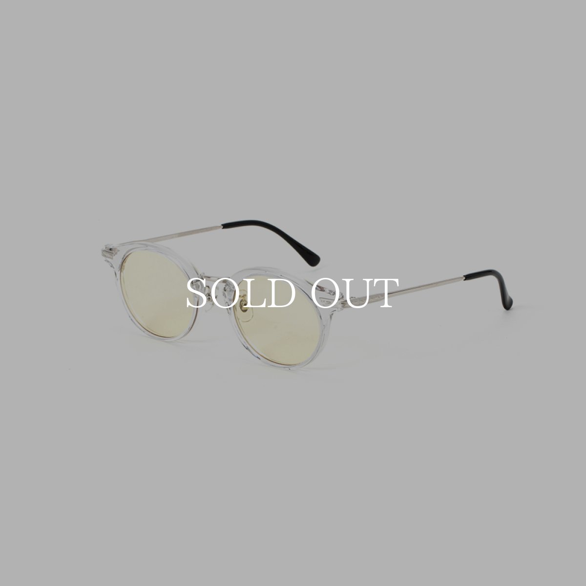 画像1: CALEE  C/M Combi type glasses -Type B- (Clear.Yellow) (1)