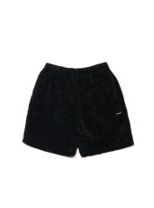 画像2: COOTIE   Garment Dyed L/C Velvet 2 Tuck Easy Shorts (Black) (2)
