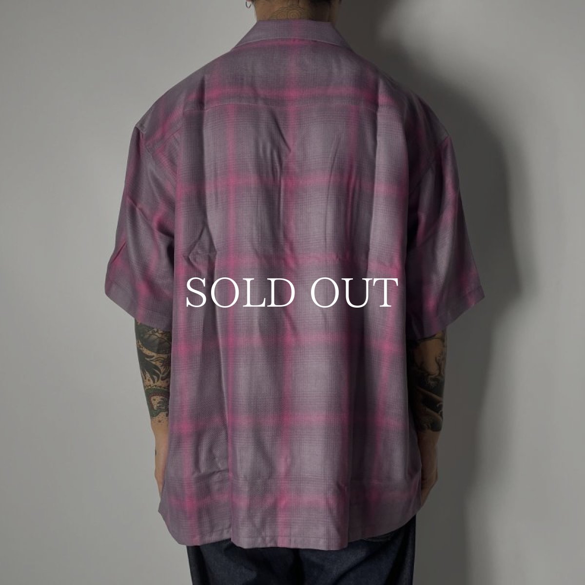 画像5: RADIALL  EASY - OPEN COLLARED SHIRT S/S (Smoke Pink) (5)