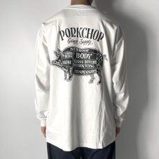 画像6: PORKCHOP GARAGE SUPPLY  PORK BACK L/S TEE (WHITE) (6)