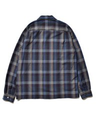 画像2: MINEDENIM  TWN Check Open Collar L/S SH (BPT) (2)