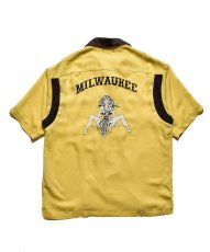 画像1: MINEDENIM  C.U. Denim Milwaukee Rib Arm Bowling SH (YEL) (1)