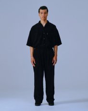 画像3: COOTIE   Garment Dyed L/C Velvet 2 Tuck Easy Pants (Black) (3)