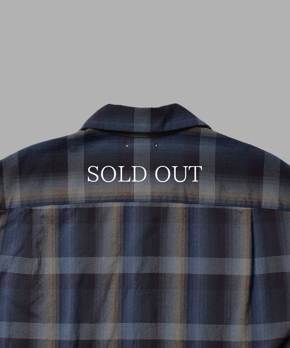 画像4: MINEDENIM  TWN Check Open Collar L/S SH (BPT) (4)