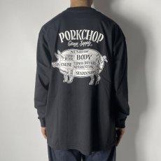 画像6: PORKCHOP GARAGE SUPPLY  PORK BACK L/S TEE (BLACK) (6)