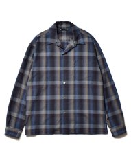 画像1: MINEDENIM  TWN Check Open Collar L/S SH (BPT) (1)