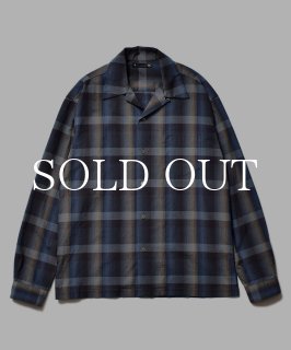 トップス MINEDENIM TWN Check Open Collar L/S SH MINEDENIM(マインデニム) - TWN Check Open Collar L/S SH – Area
