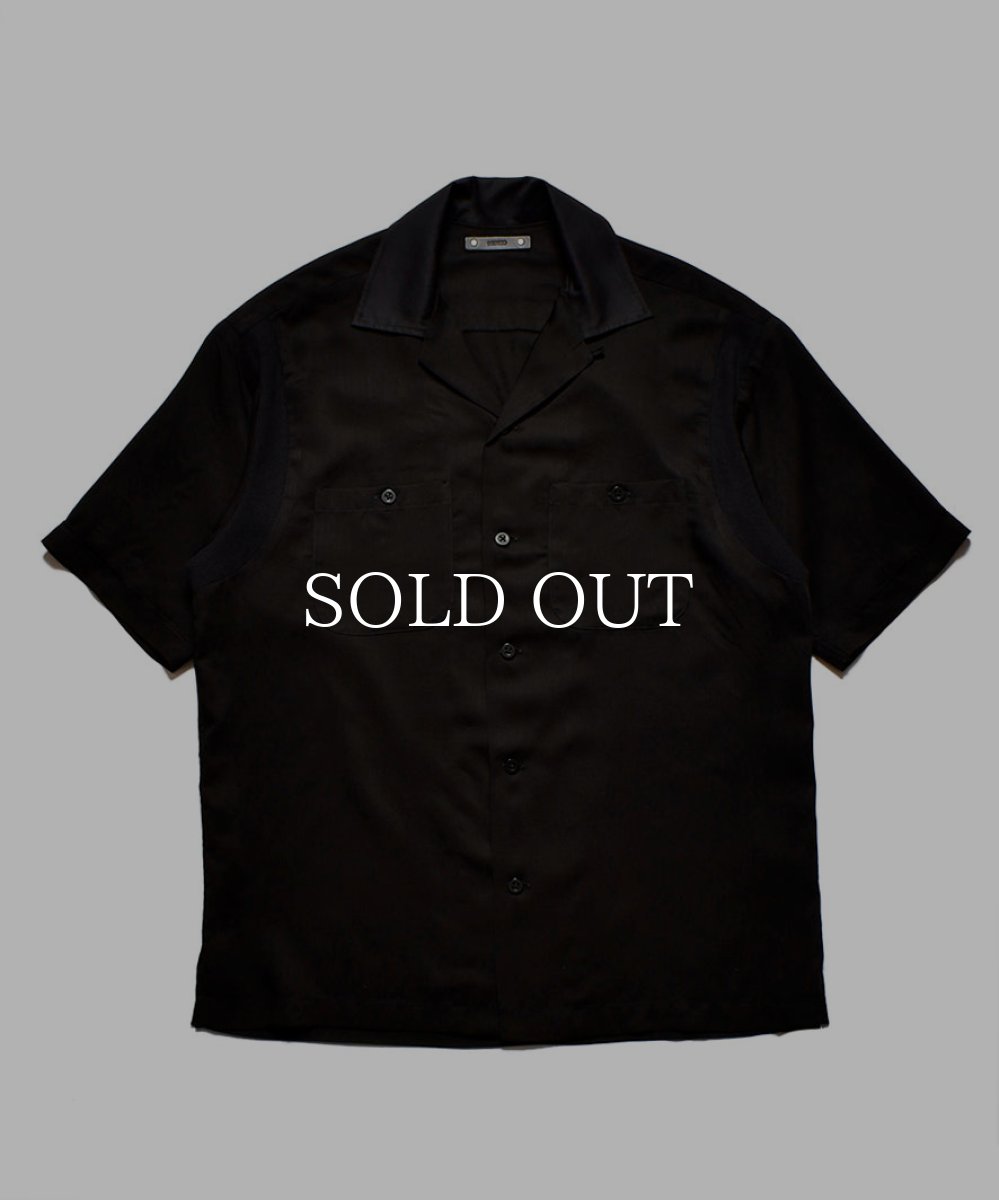 画像2: MINEDENIM  C.U. Denim Milwaukee Rib Arm Bowling SH (BLK) (2)