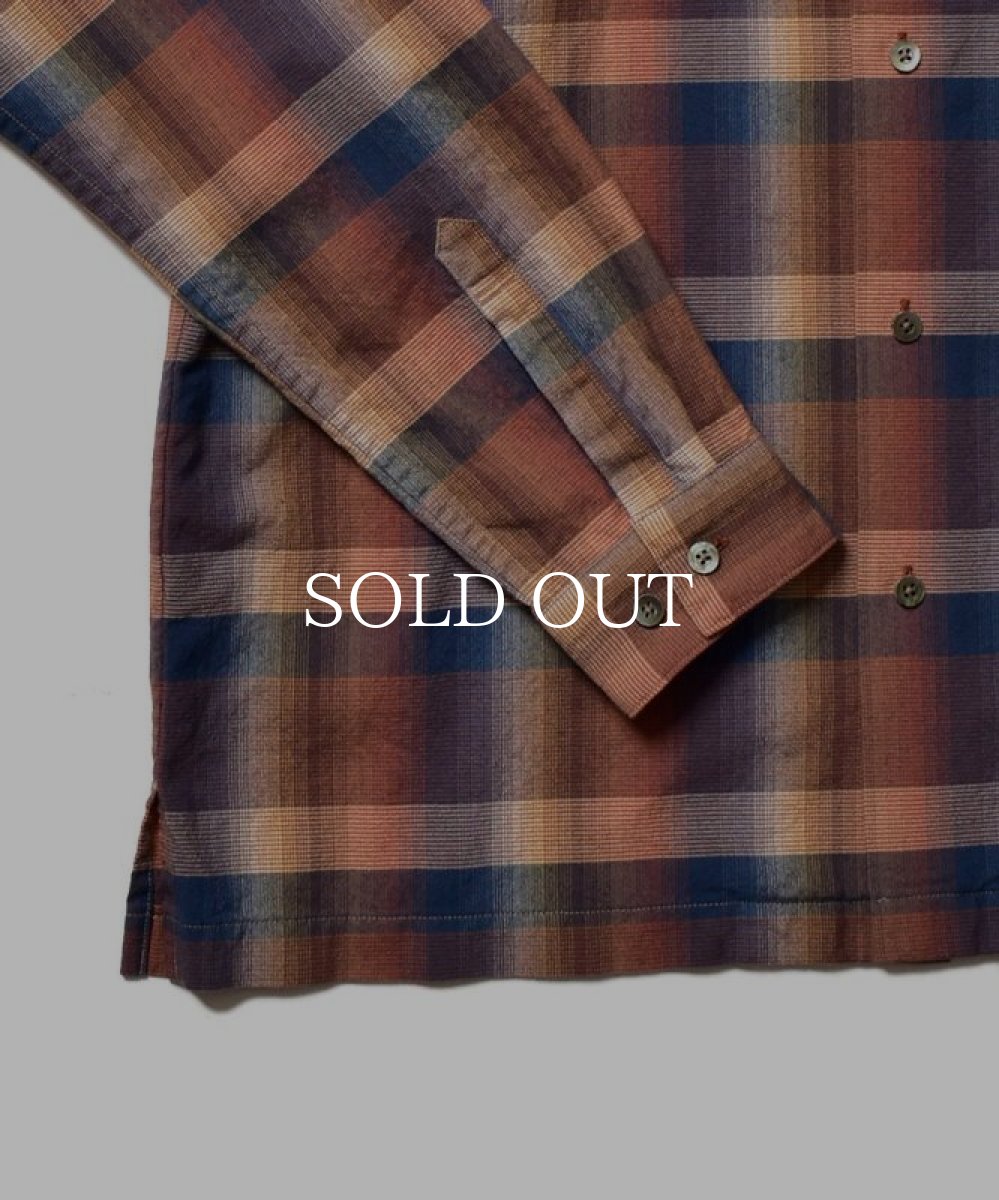 画像3: MINEDENIM  TWN Check Open Collar L/S SH (RPT) (3)
