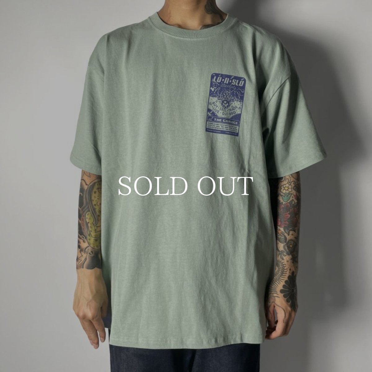 画像4: RADIALL  NICE TIME - CREW NECK T-SHIRT S/S (Sage Green) (4)