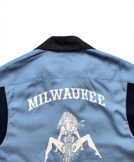 画像4: MINEDENIM  C.U. Denim Milwaukee Rib Arm Bowling SH (LBL) (4)