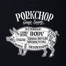 画像4: PORKCHOP GARAGE SUPPLY  PORK BACK L/S TEE (BLACK) (4)