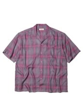 画像1: RADIALL  EASY - OPEN COLLARED SHIRT S/S (Smoke Pink) (1)