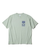 画像1: RADIALL  NICE TIME - CREW NECK T-SHIRT S/S (Sage Green) (1)