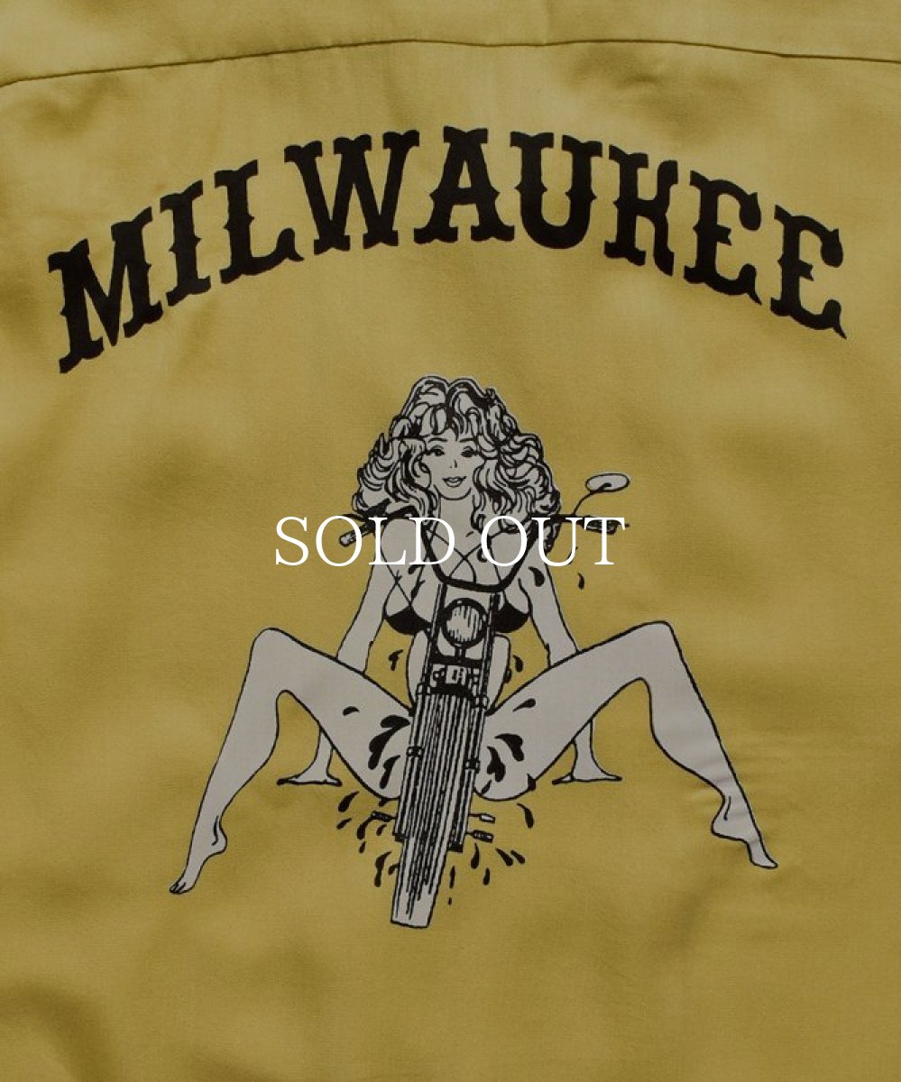 画像5: MINEDENIM  C.U. Denim Milwaukee Rib Arm Bowling SH (YEL) (5)