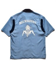 画像1: MINEDENIM  C.U. Denim Milwaukee Rib Arm Bowling SH (LBL) (1)