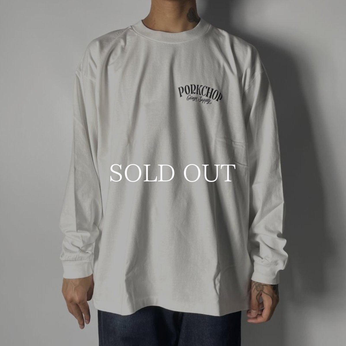 画像5: PORKCHOP GARAGE SUPPLY  PORK BACK L/S TEE (WHITE) (5)