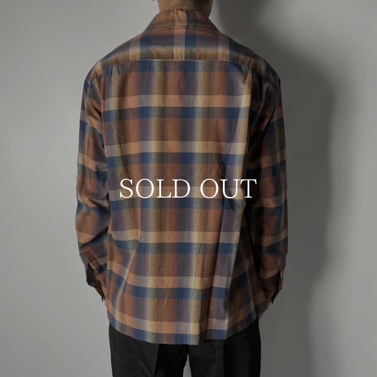 画像8: MINEDENIM  TWN Check Open Collar L/S SH (RPT) (8)