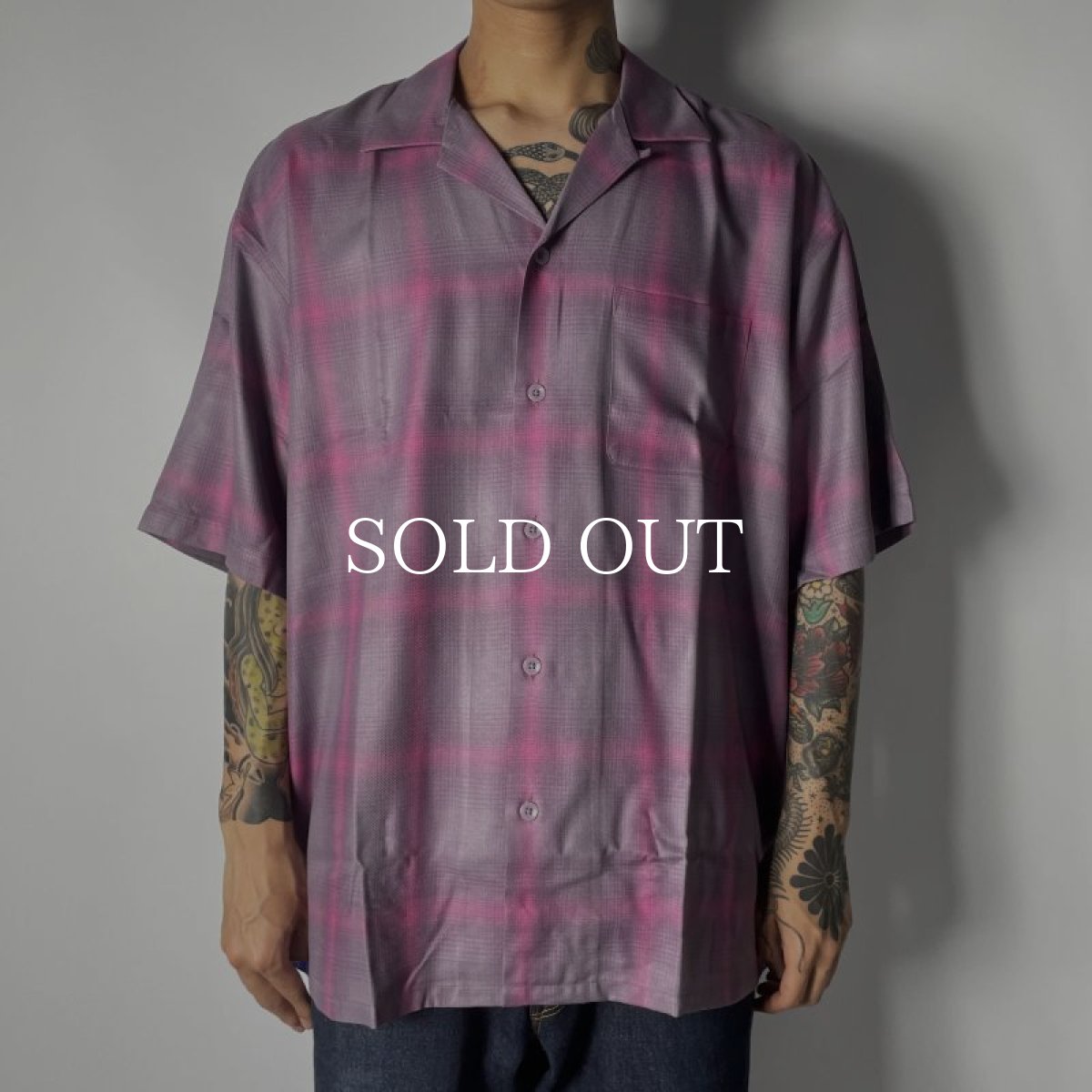 画像4: RADIALL  EASY - OPEN COLLARED SHIRT S/S (Smoke Pink) (4)